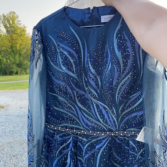 Mac Duggal 11136 Long Sleeve  Dress AUTHENTIC - Picture 13 of 14